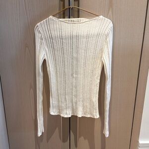 & Other Stories semi sheer knit top